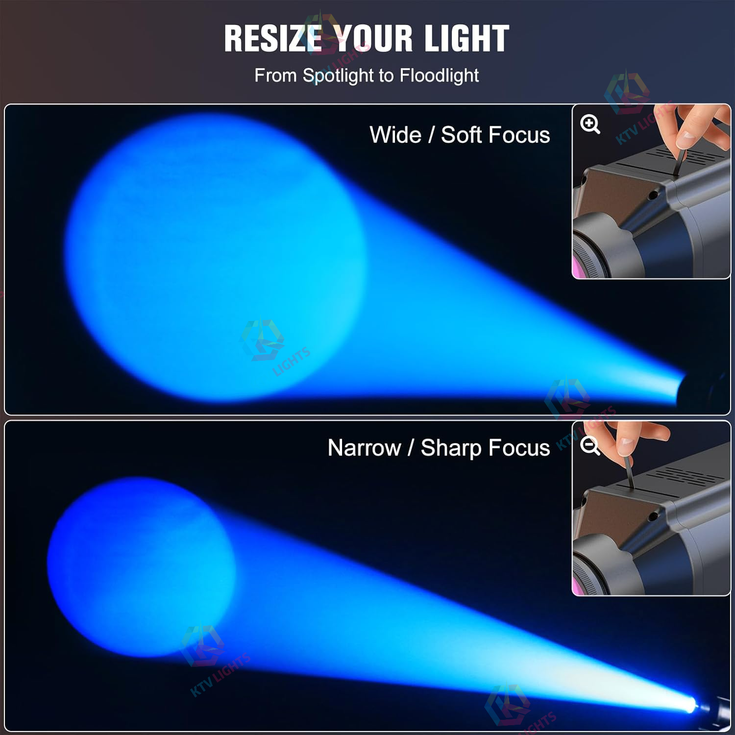 Mini Holofote LED de Feixe Branco Quente 3W-J3