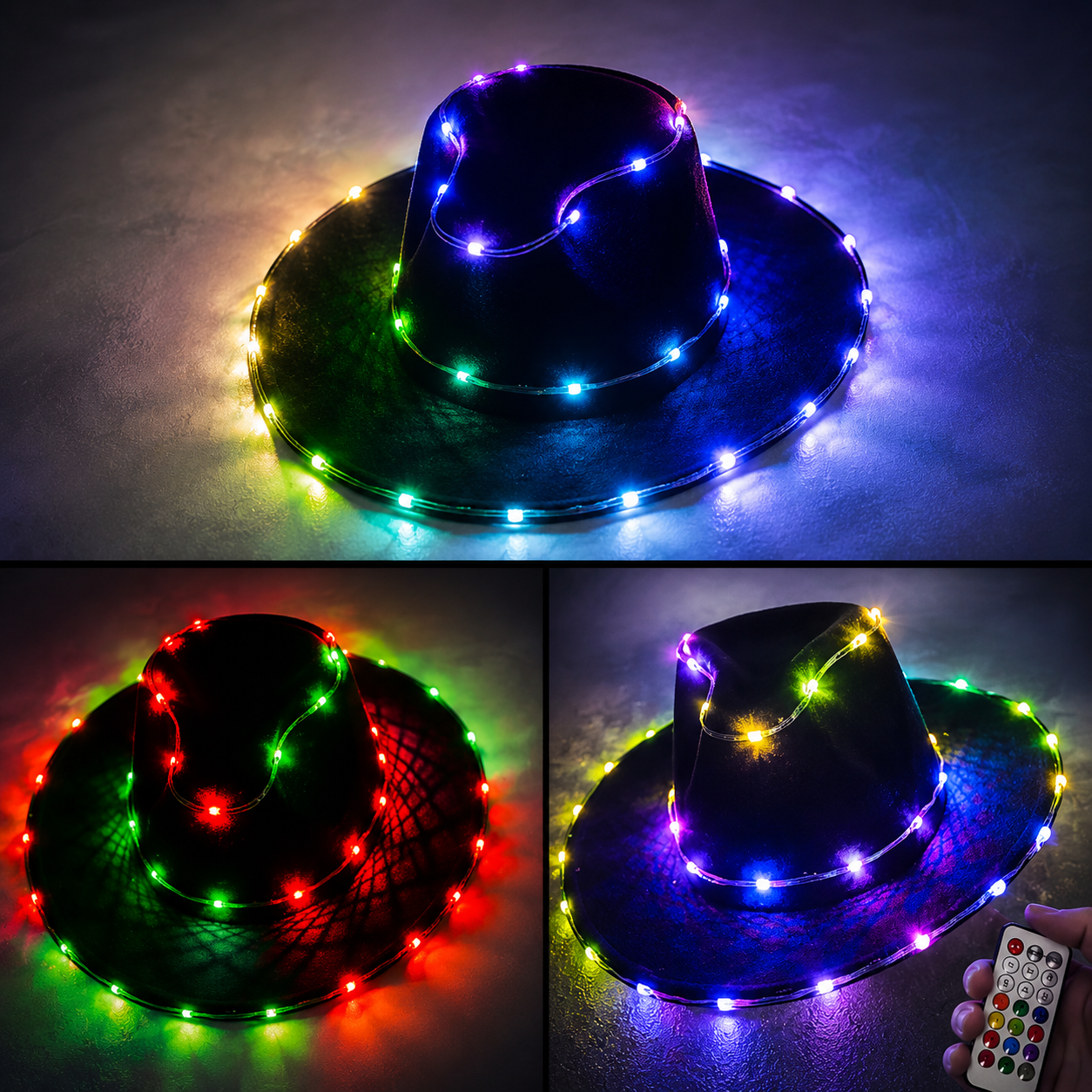 Full-Color Cool LED Hat for Party-M6