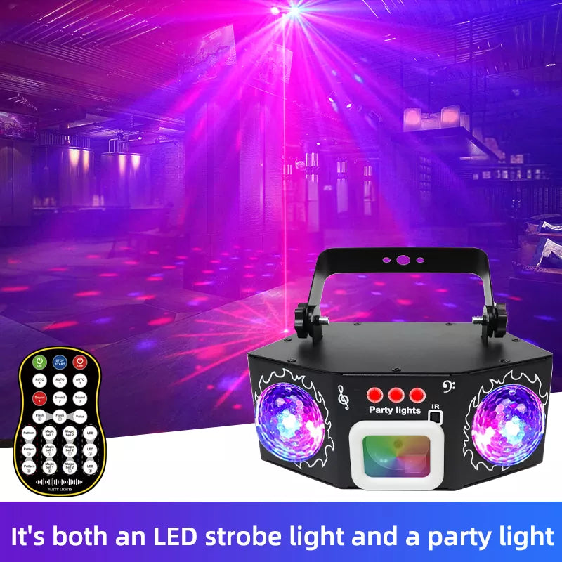 3 in 1 Dual Magic Ball Party Laser Light-C15