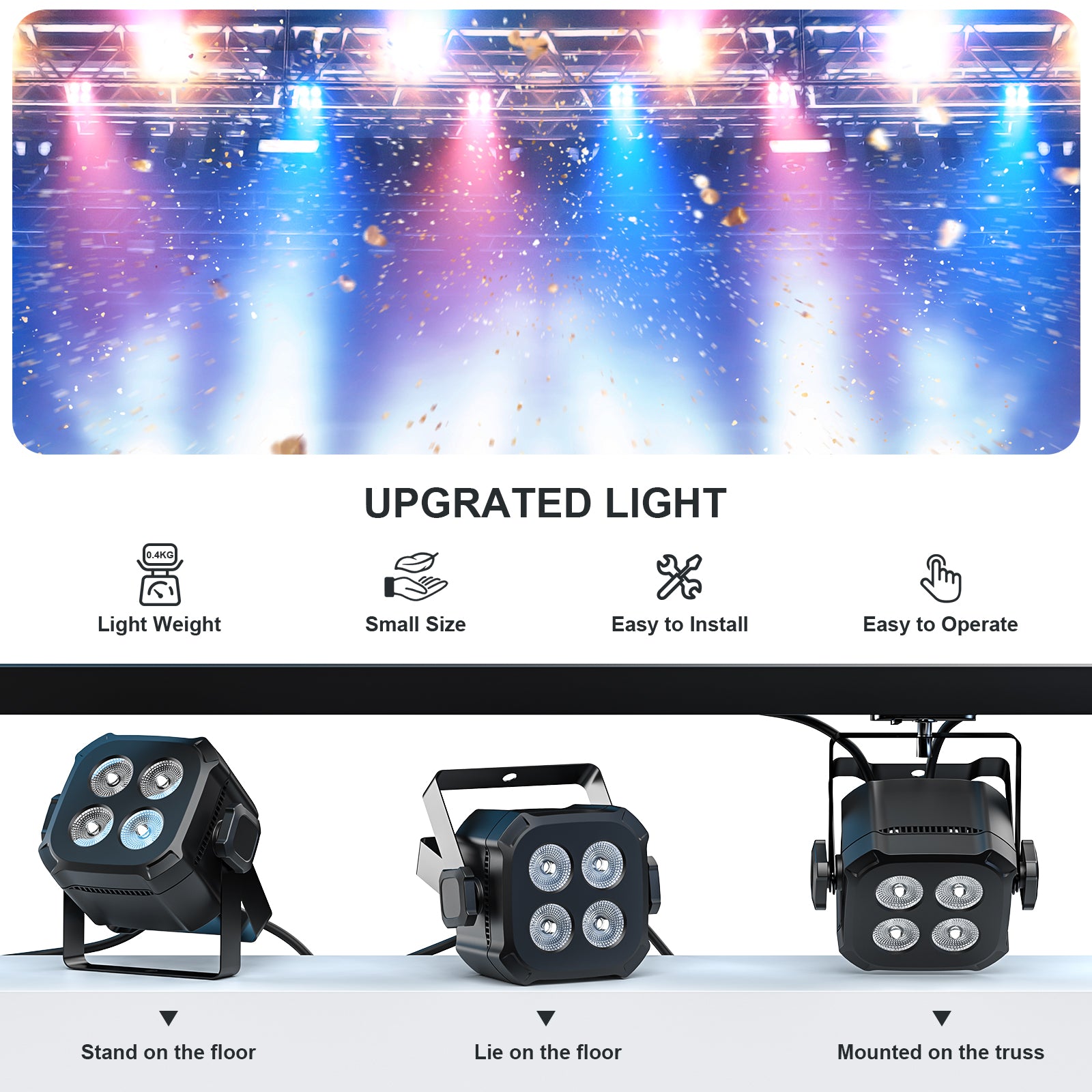 4x8W RGBW Par Light 4-in-1 Par Light - P37