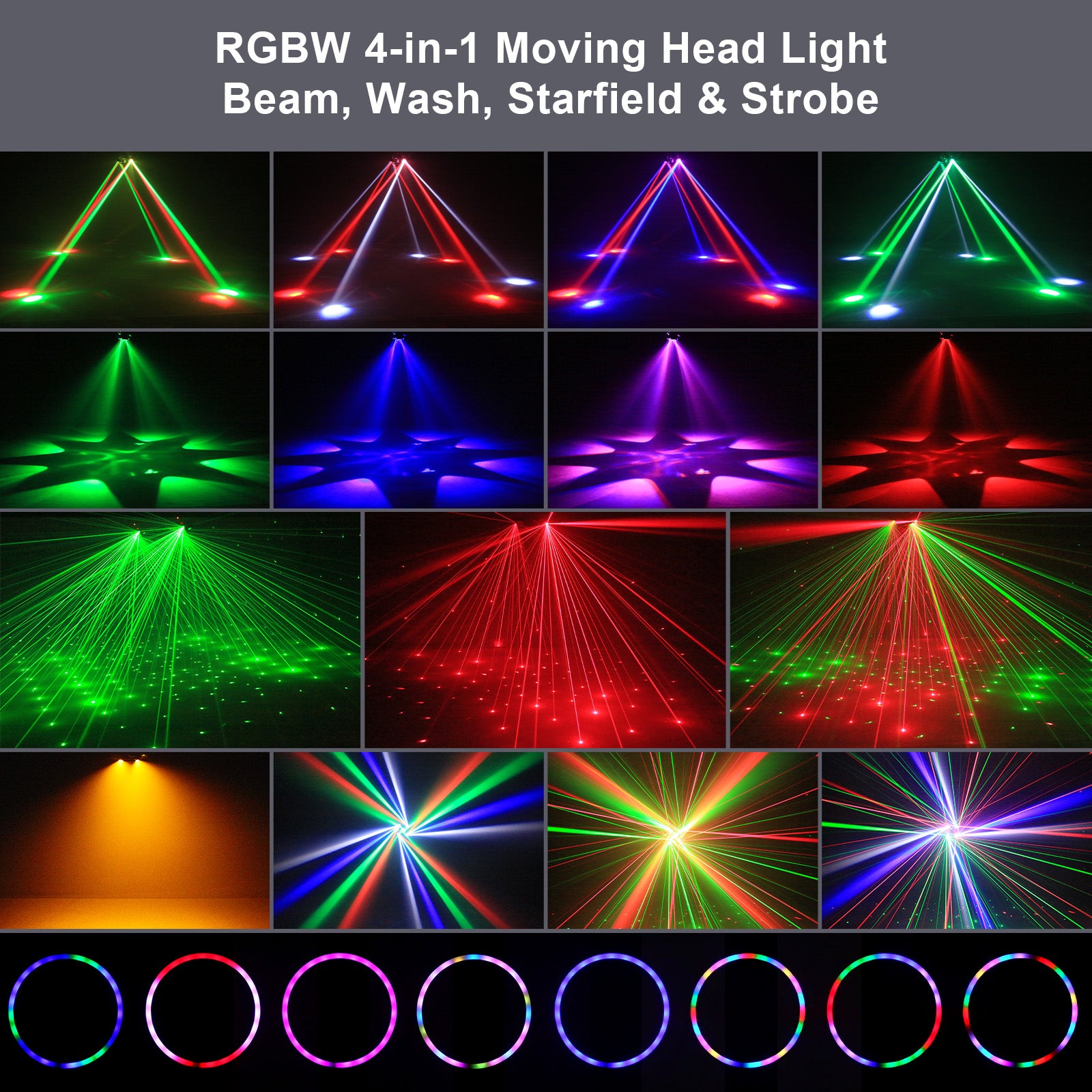 120W Remote Control LED Moving Head Light-E28