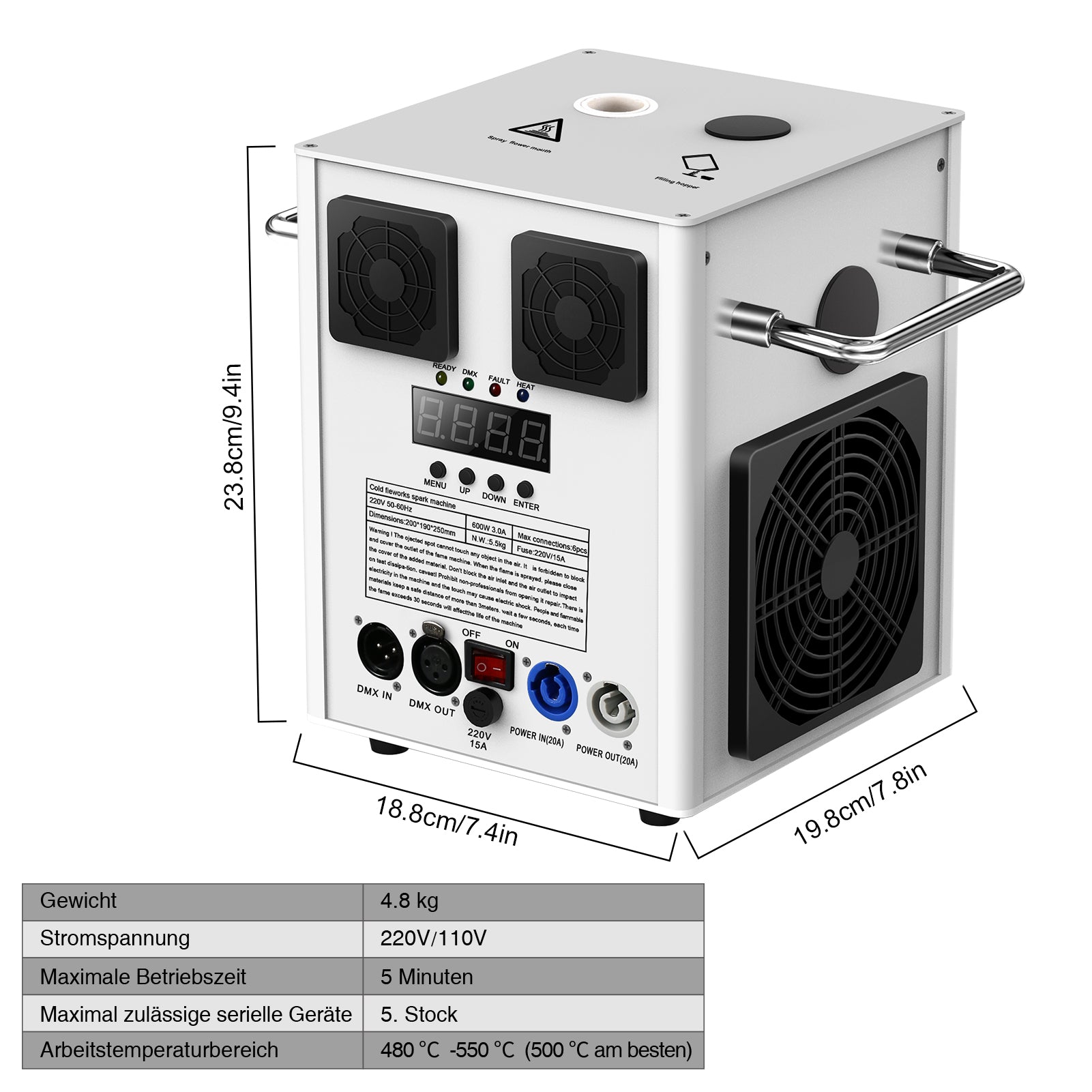 Fireworks fountain machine cold spark machine-H1