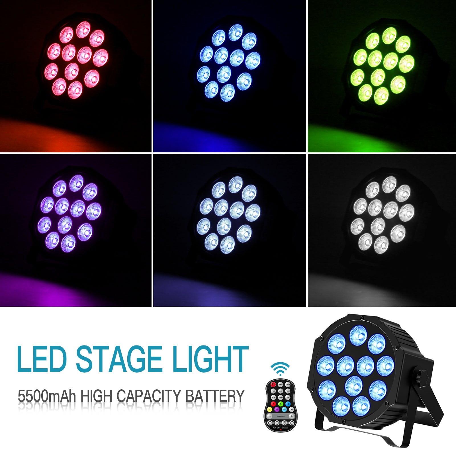 Rechargeable RGBW LED Parking Light Par Light-P16