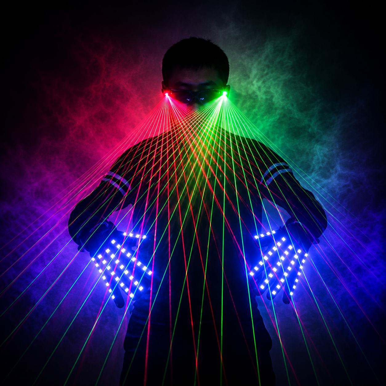 Party Gypsophila Laser Glasses Set-M1