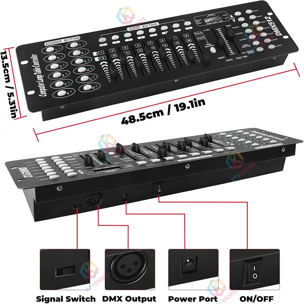 192-channel DMX 512 lighting controller-D2