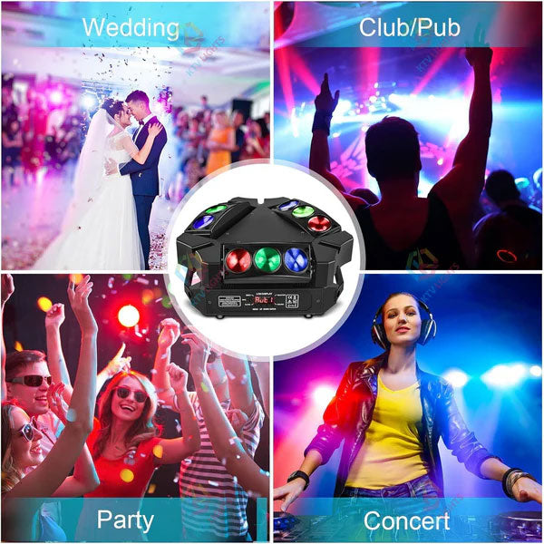 4-in-1 RGB Spider Moving Head Light-E26