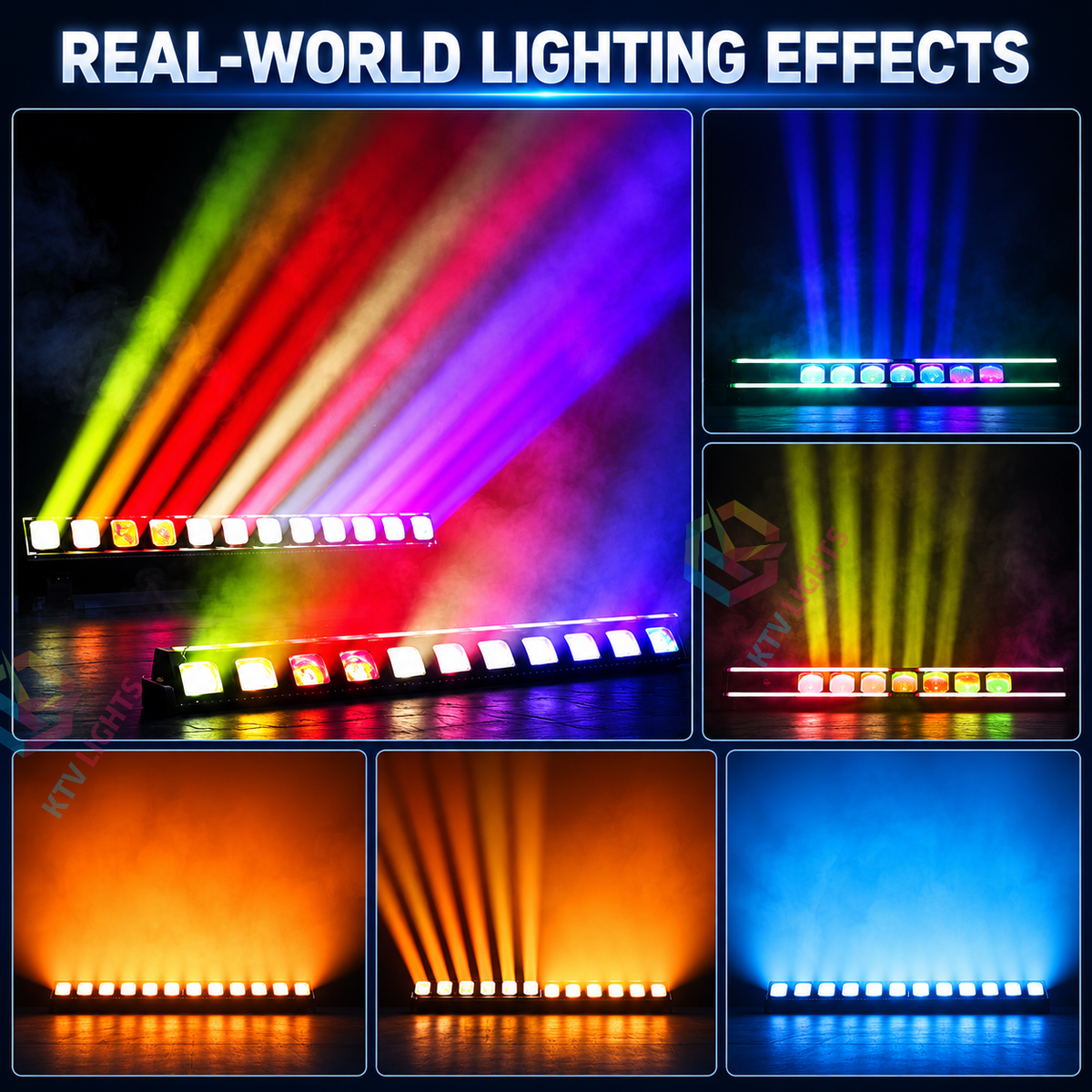 KTVLIGHTS 12x40W Zoom Moving Head Matrix Stage Light-E98