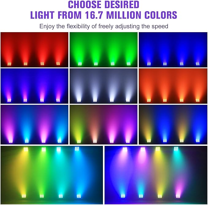 54W DMX6in1 RGBWAUV Rechargeable Stage Light-P25