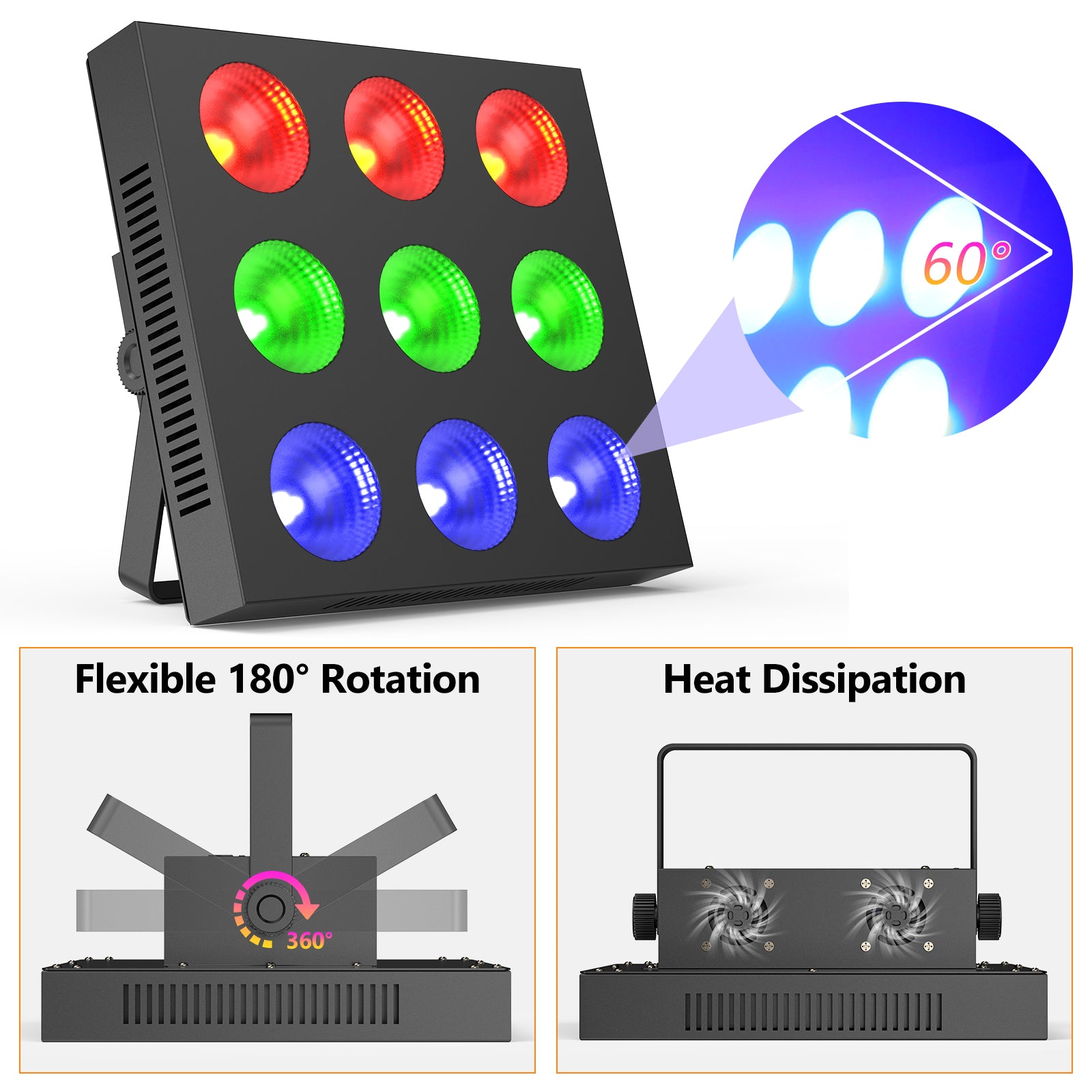 9X12W RGBW 4-in-1 Pixel Par Light-P30