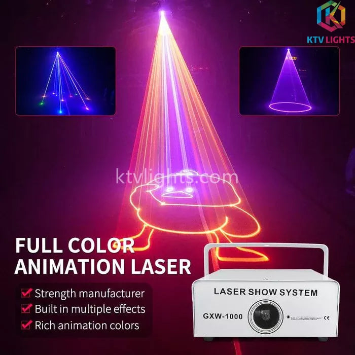 1w Luz laser de animação colorida completa-A4