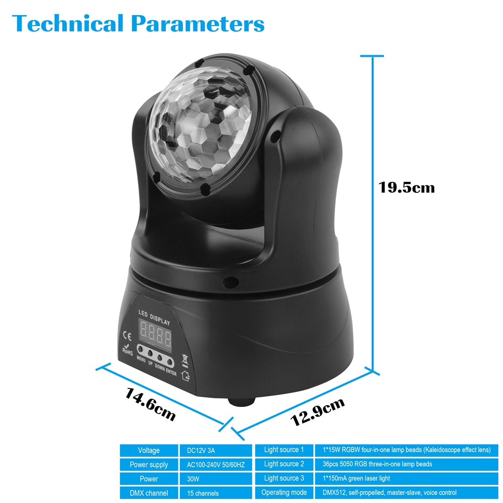 30w mini mobile stage light-E34