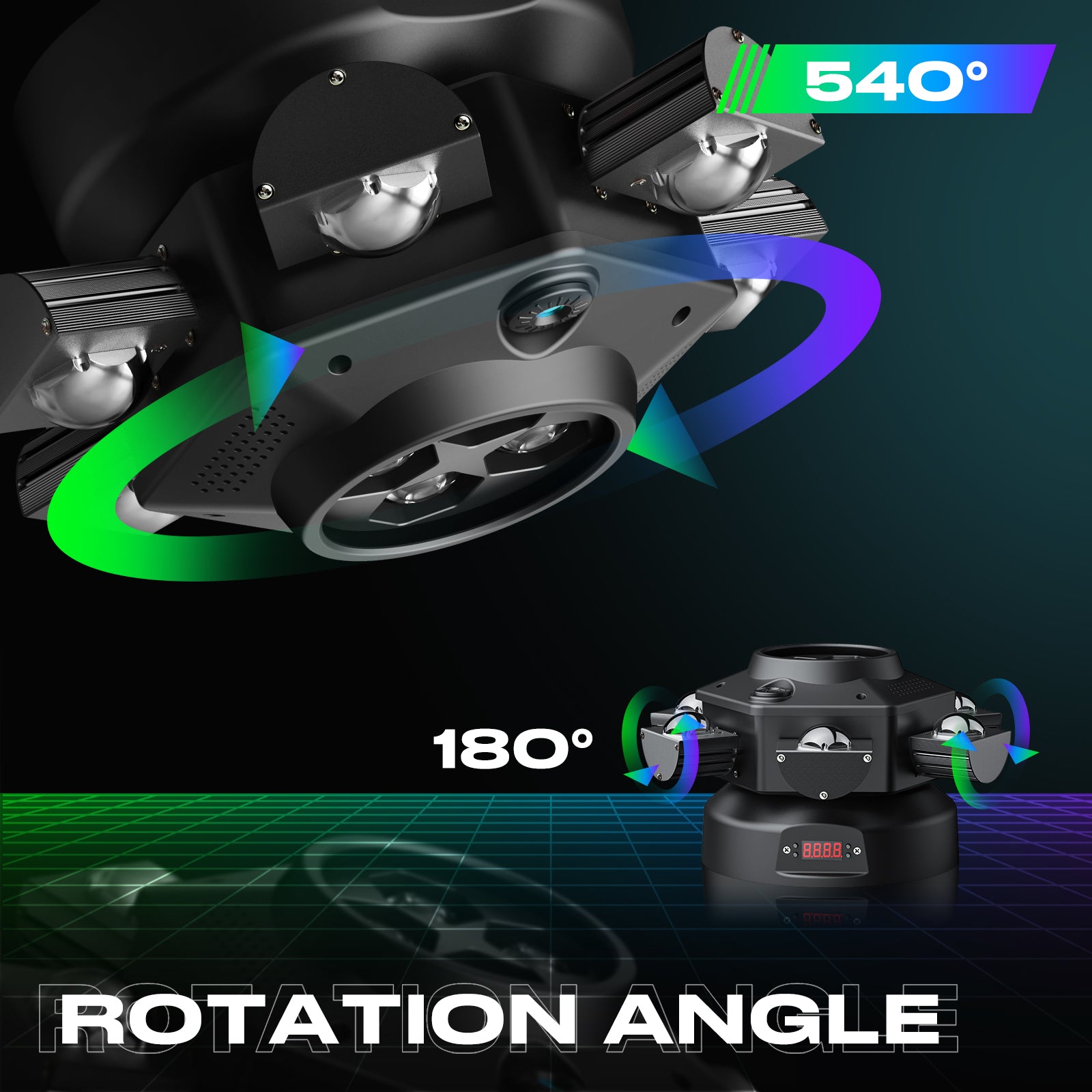 150W six-arm bee eye stage light-E3