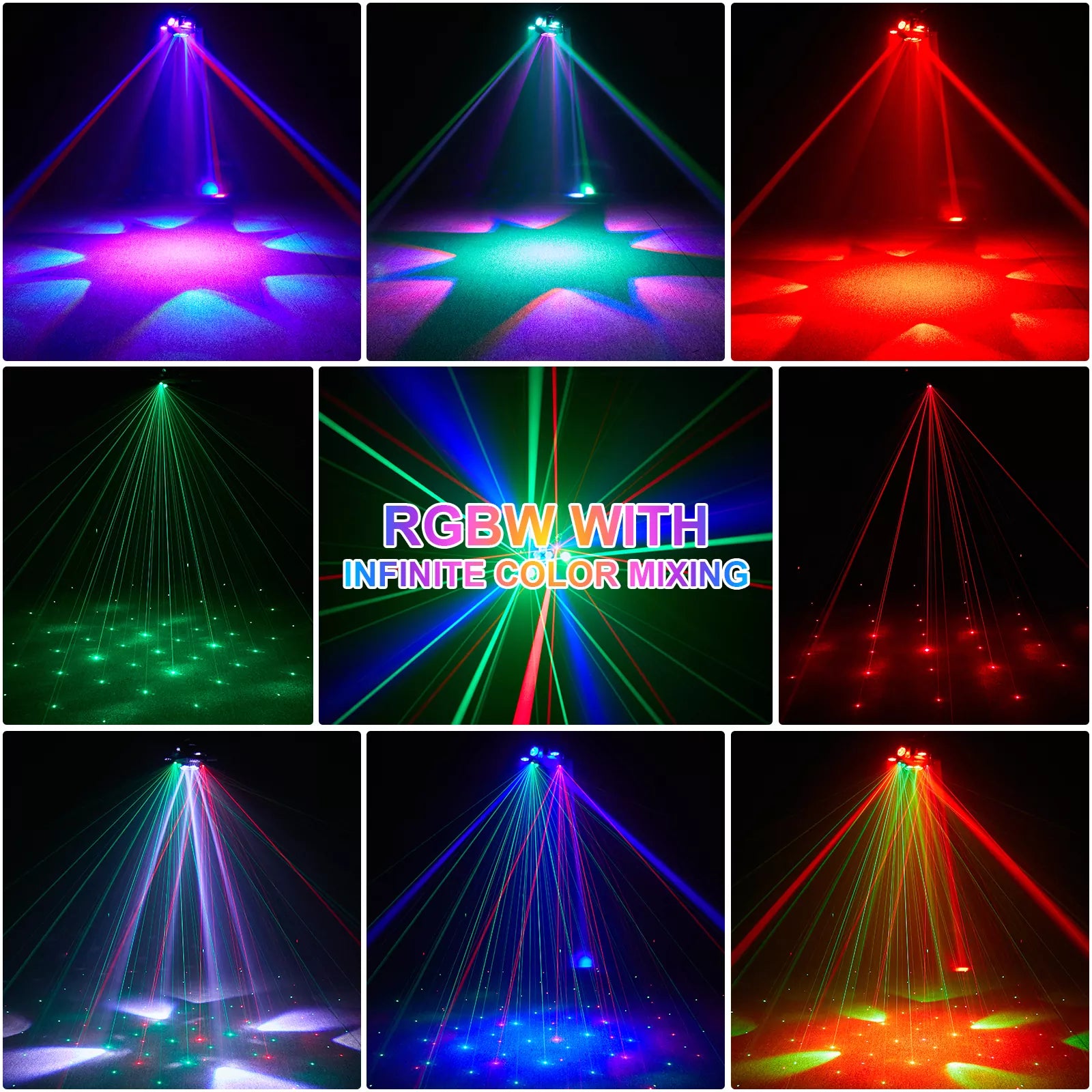 150W six-arm bee eye stage light-E3