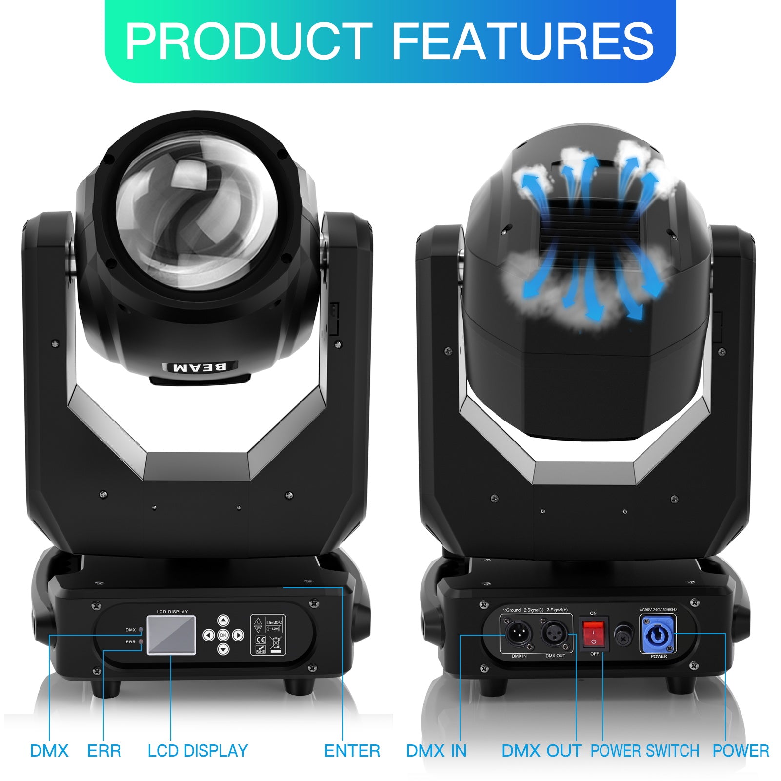 280W 10R High Quality Stage Moving Head Light-P40