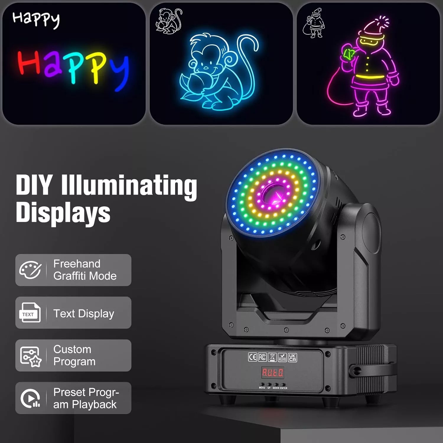 120W Bluetooth APP Animation Moving Head Light-A32