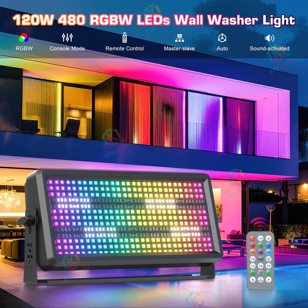 120W RGBW Led Effect Wash Strobe Lighting -X4