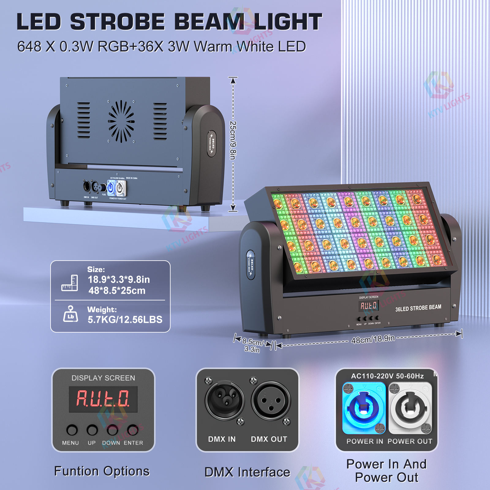 220W LED DJ Strobe Moving Head Light/Wall Washer Light-E67