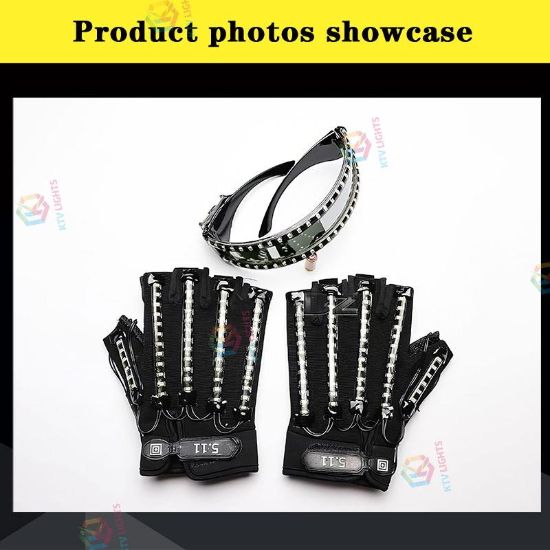 LED Gloves glasses set-M44