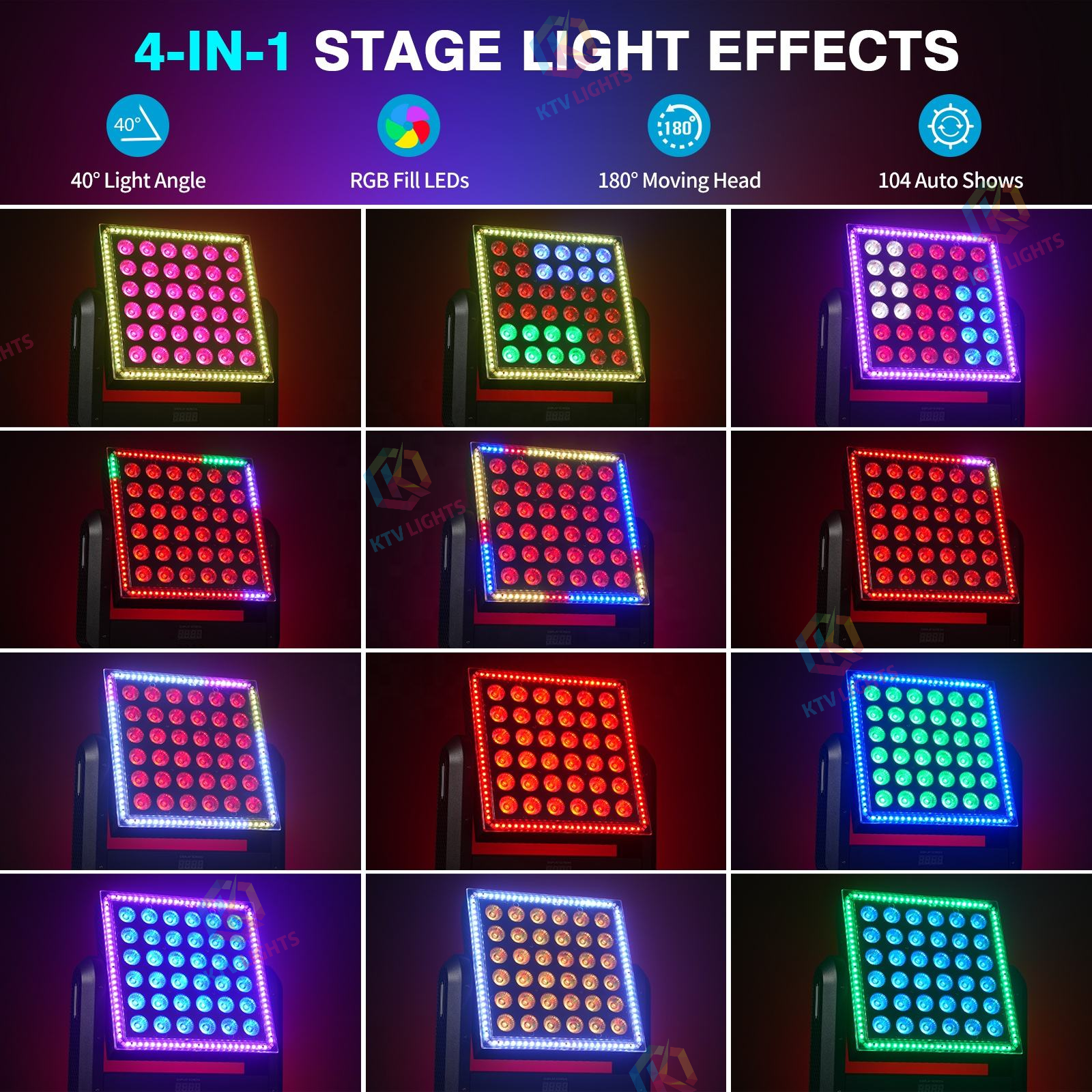 200W LED strobe moving head light/wall washer light-E66