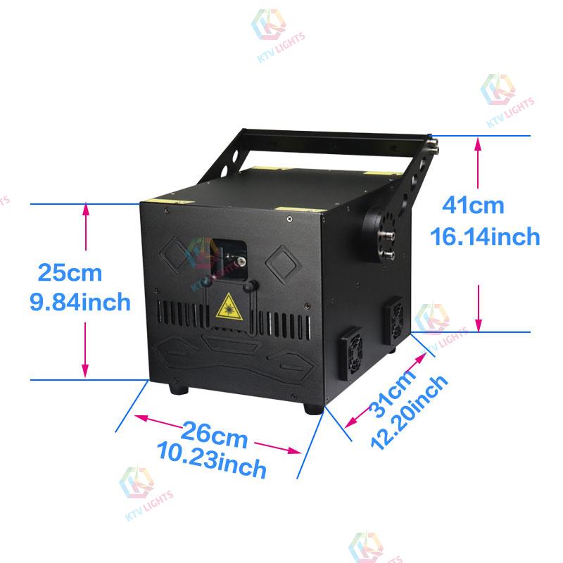 8w-15w APP Outdoor rooftop green landmark laser light-B38