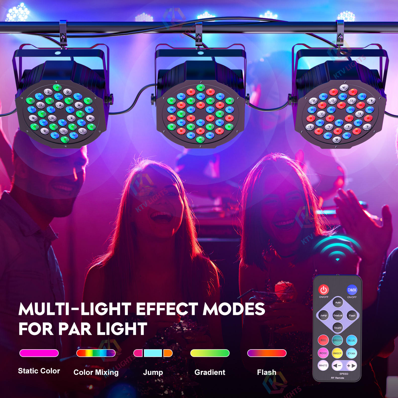 36-LED RGB Par Light DMX Stage Light-P57
