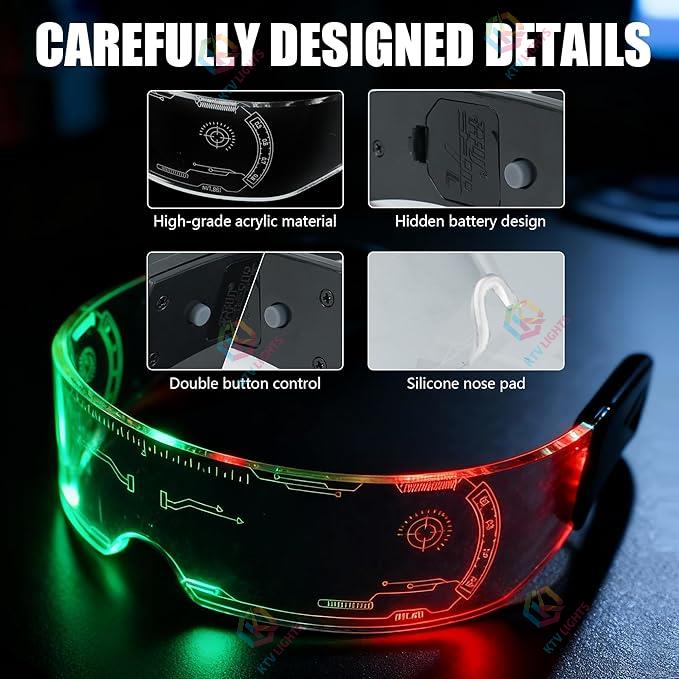 Colorful LED luminous glasses-M3