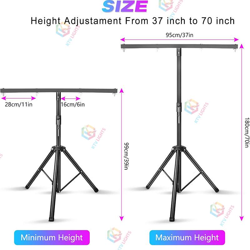 Metal Adjustable T-Stand Tripod
