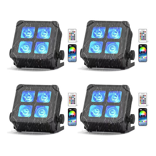 IP65 waterproof battery led 4x15w RGBW par light-P15