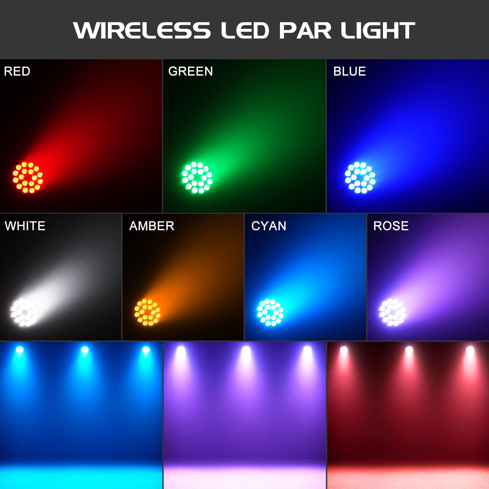 RGBW 18x4W 4in1 LED wash par light-P20