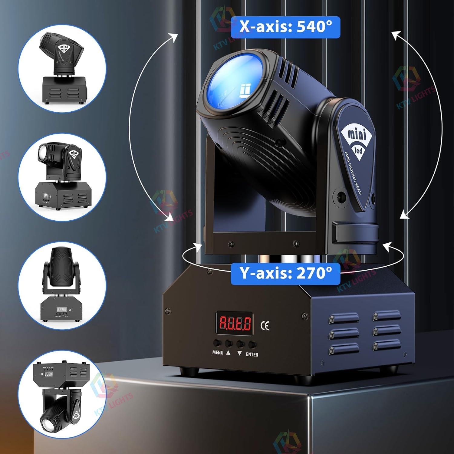 Mini RGBW 4-in-1 LED Beam Moving Head Light-E20