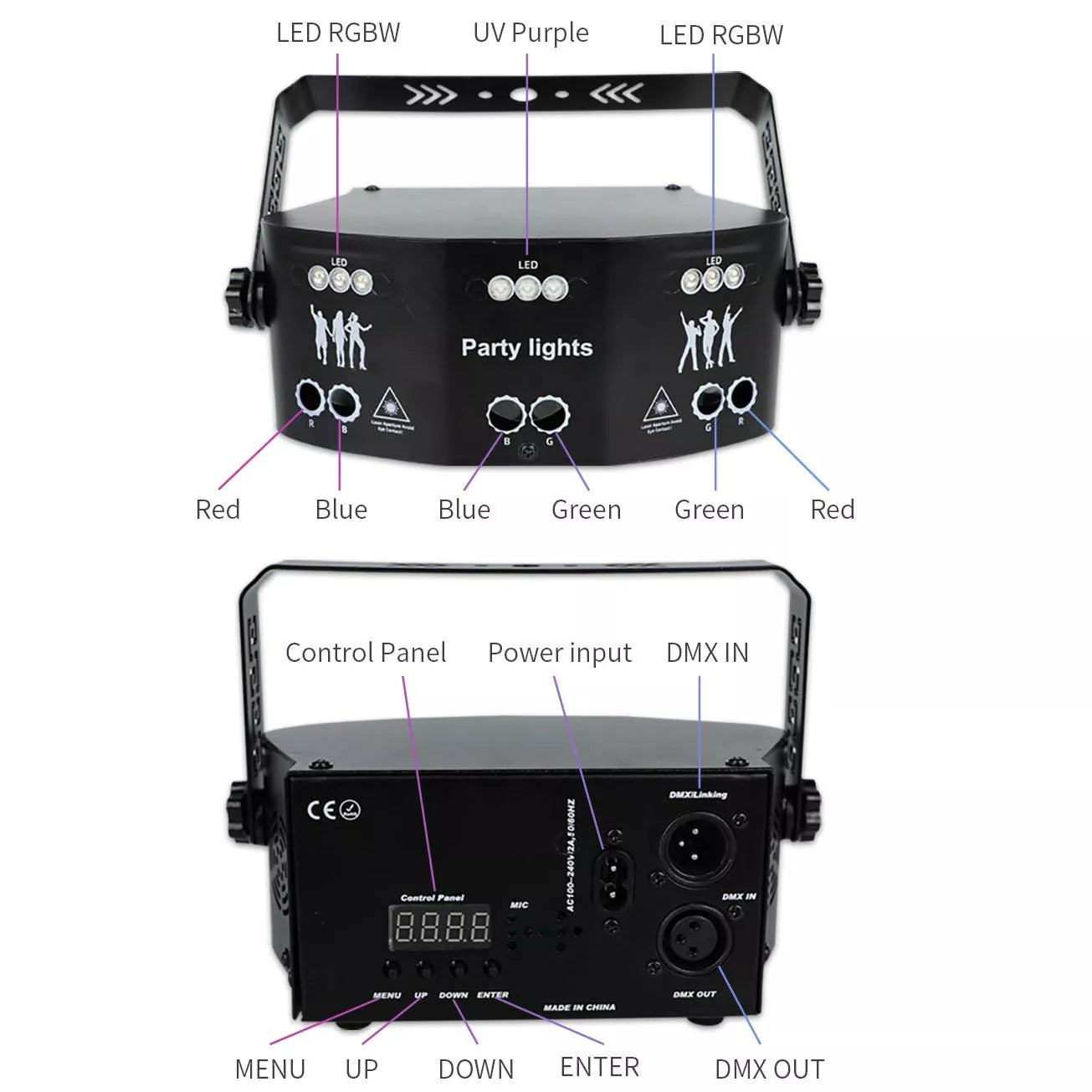 15-eye party club laser light-B5