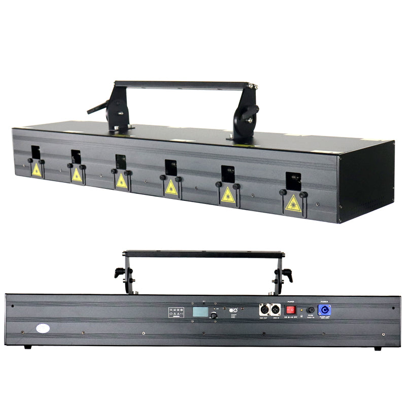 18W New Six-Eye Full-Color Scanning Laser Light - B37