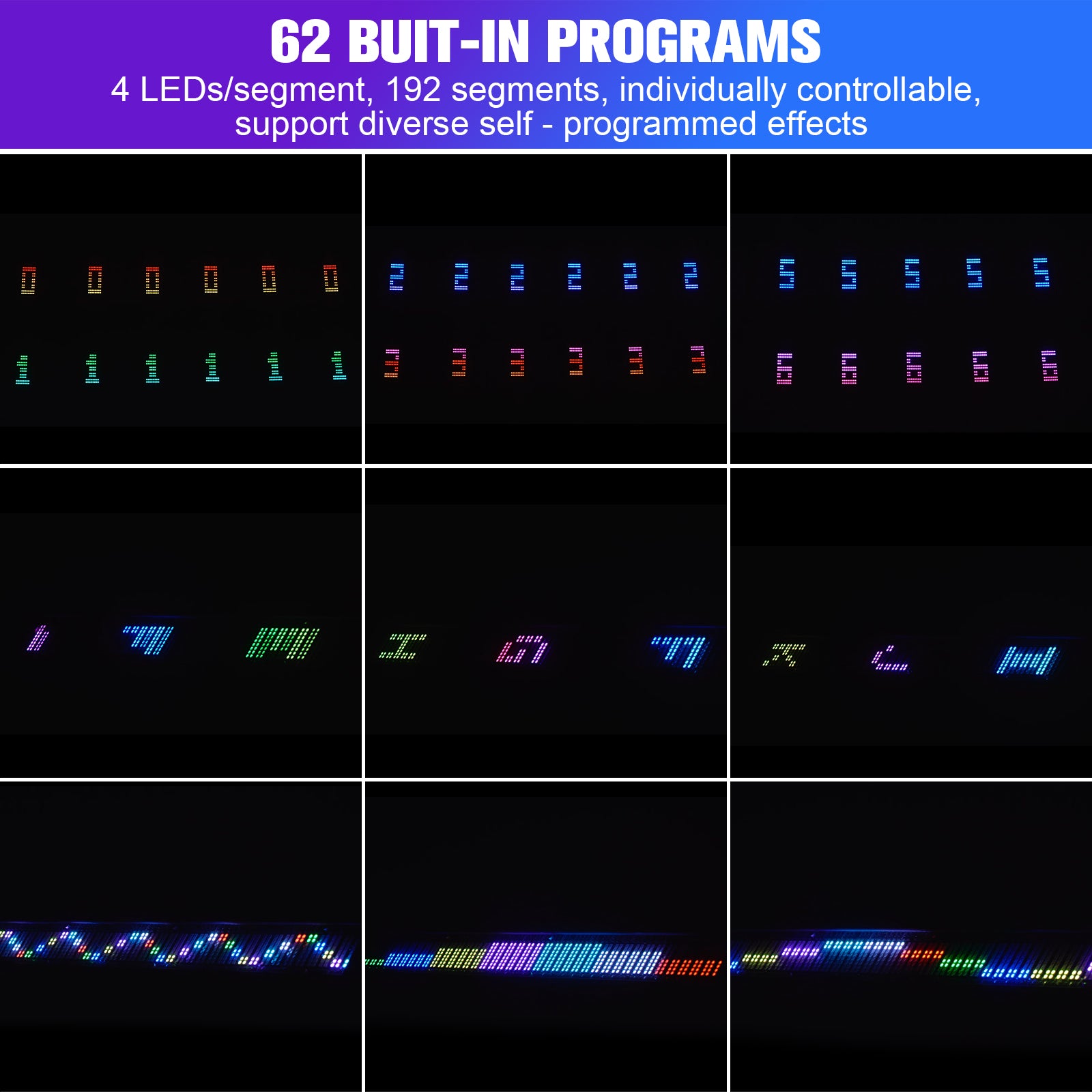 150W 768 LED RGB long strobe light wall washer-X8