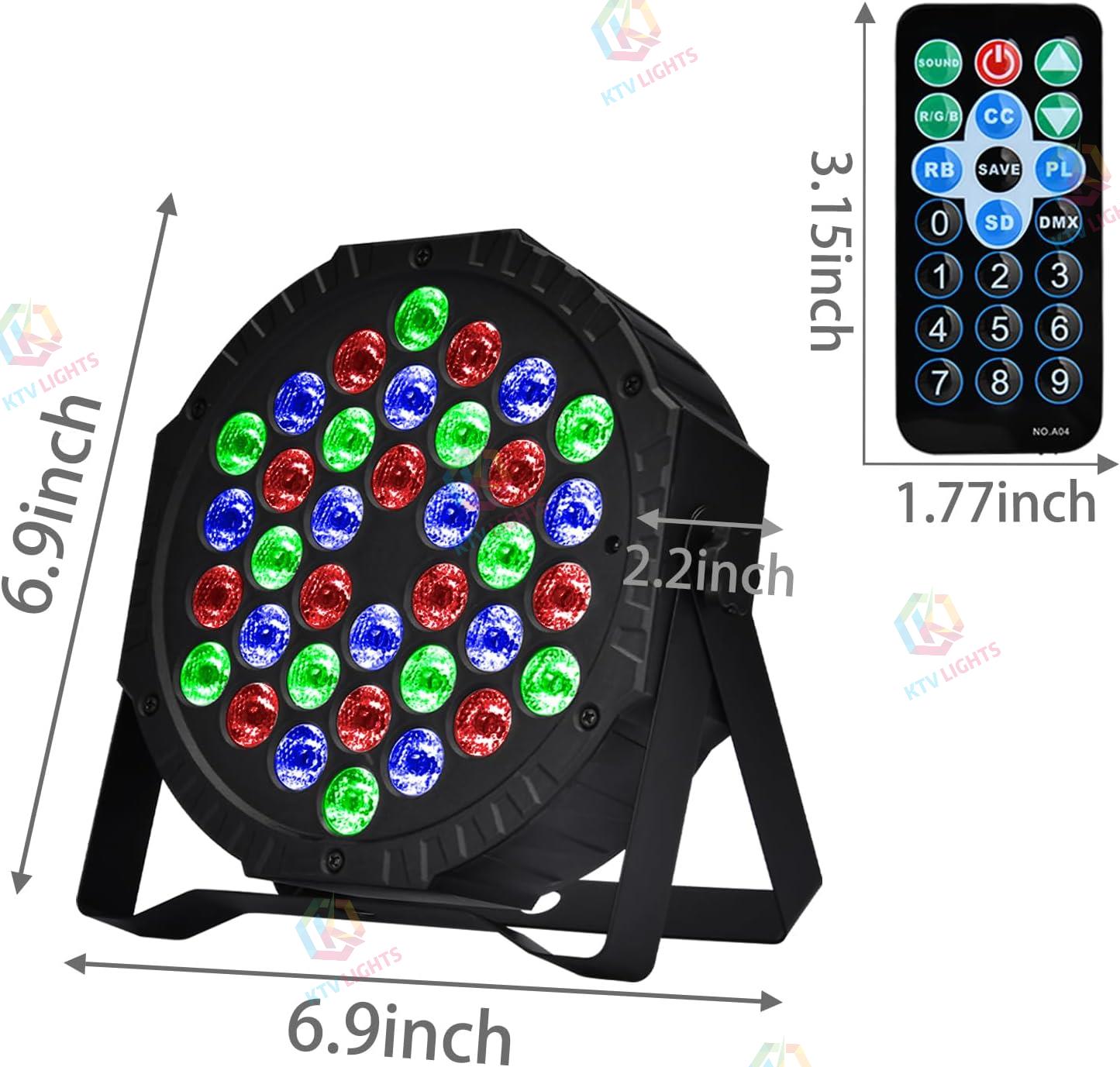 72W RGB Rechargeable Par Light-P10