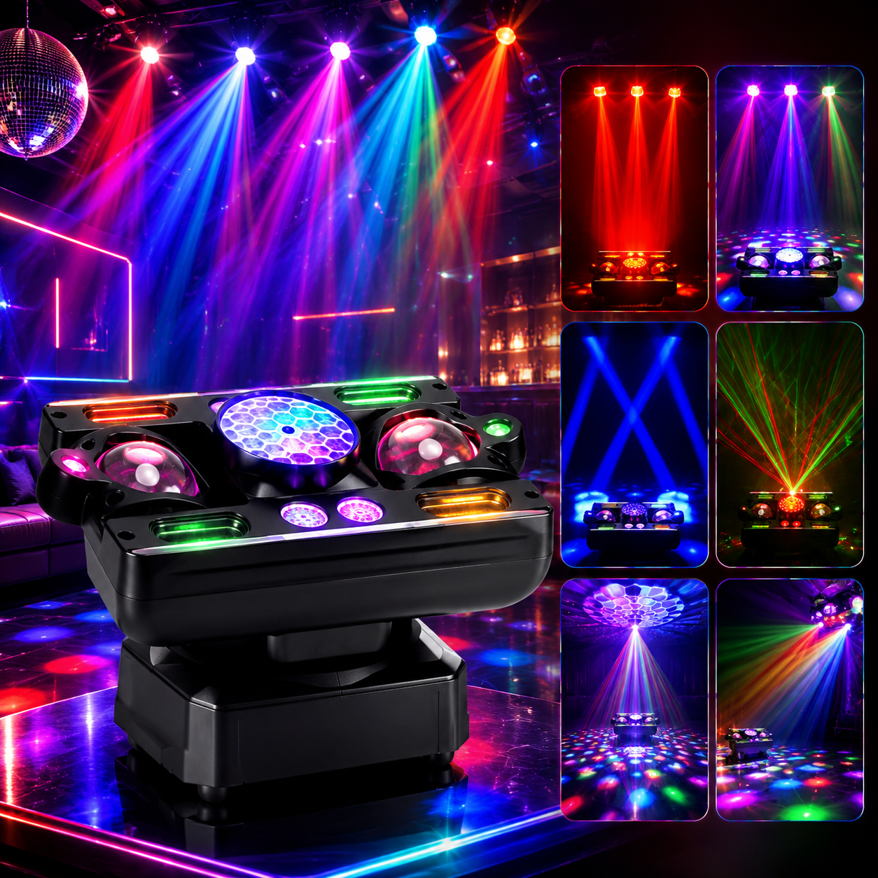 60W Snowflake Stage Light DJ Disco Bar KTV Party Light CE-E83