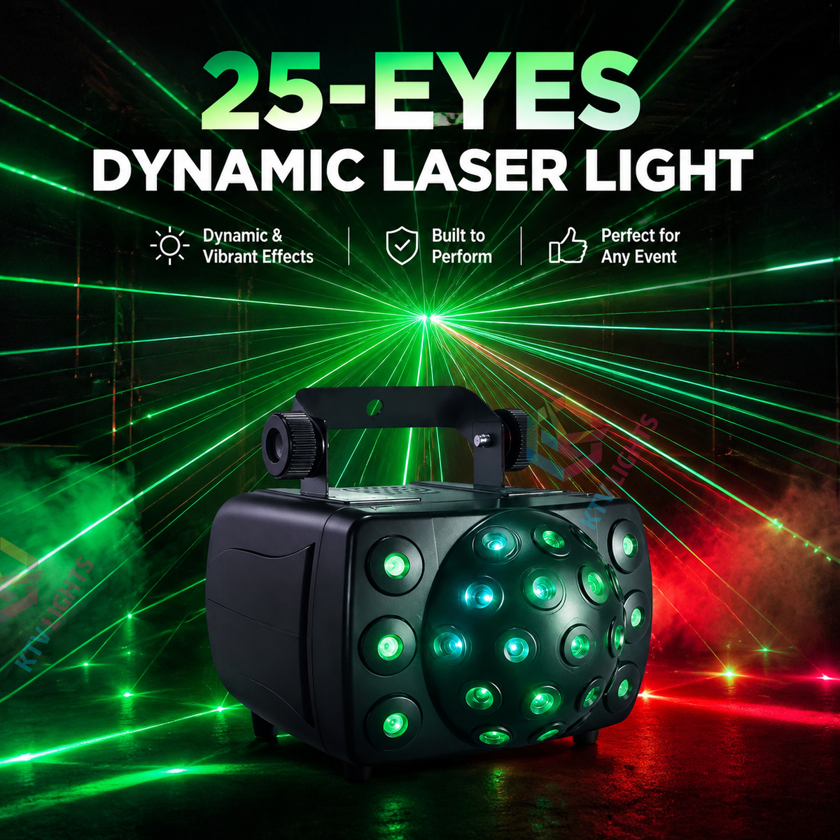 KTVLIGHTS RGB Dynamic Laser Light – DJ Party & Stage Performance – DMX512-B40
