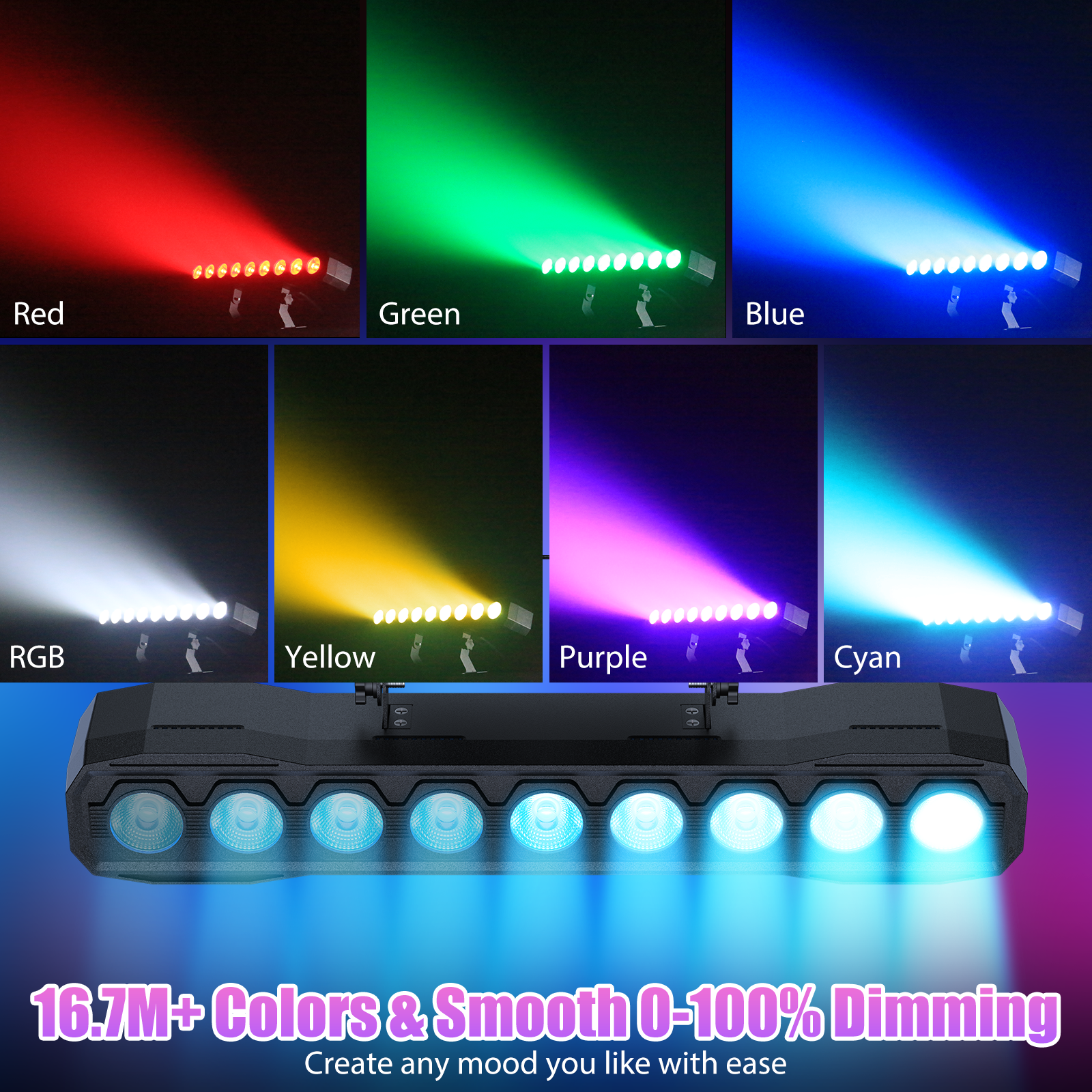 60W 9LEDs RGBW-Wall Washer-X6