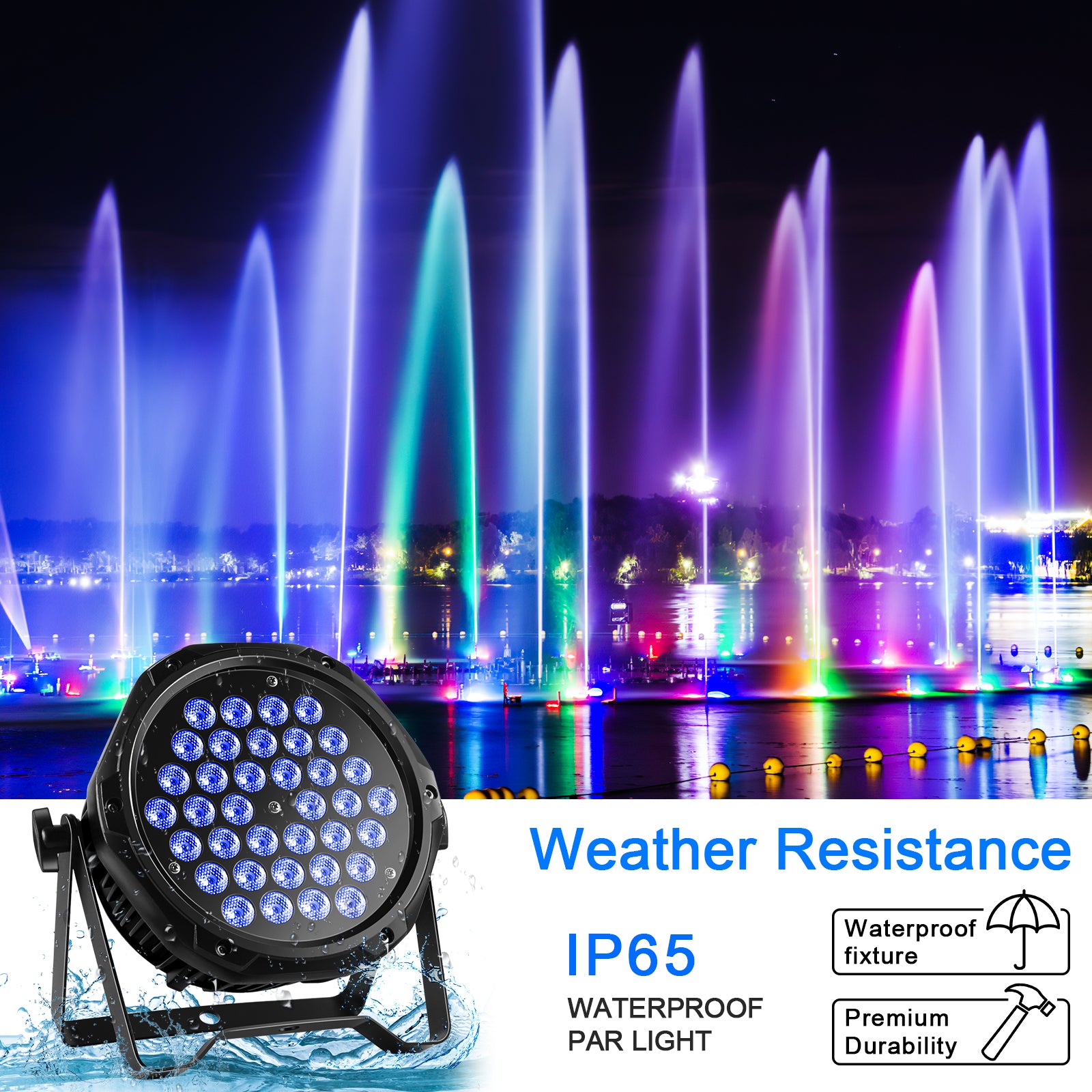 IP65 waterproof 36pcs RGB 3-in-1 LEDs - P24