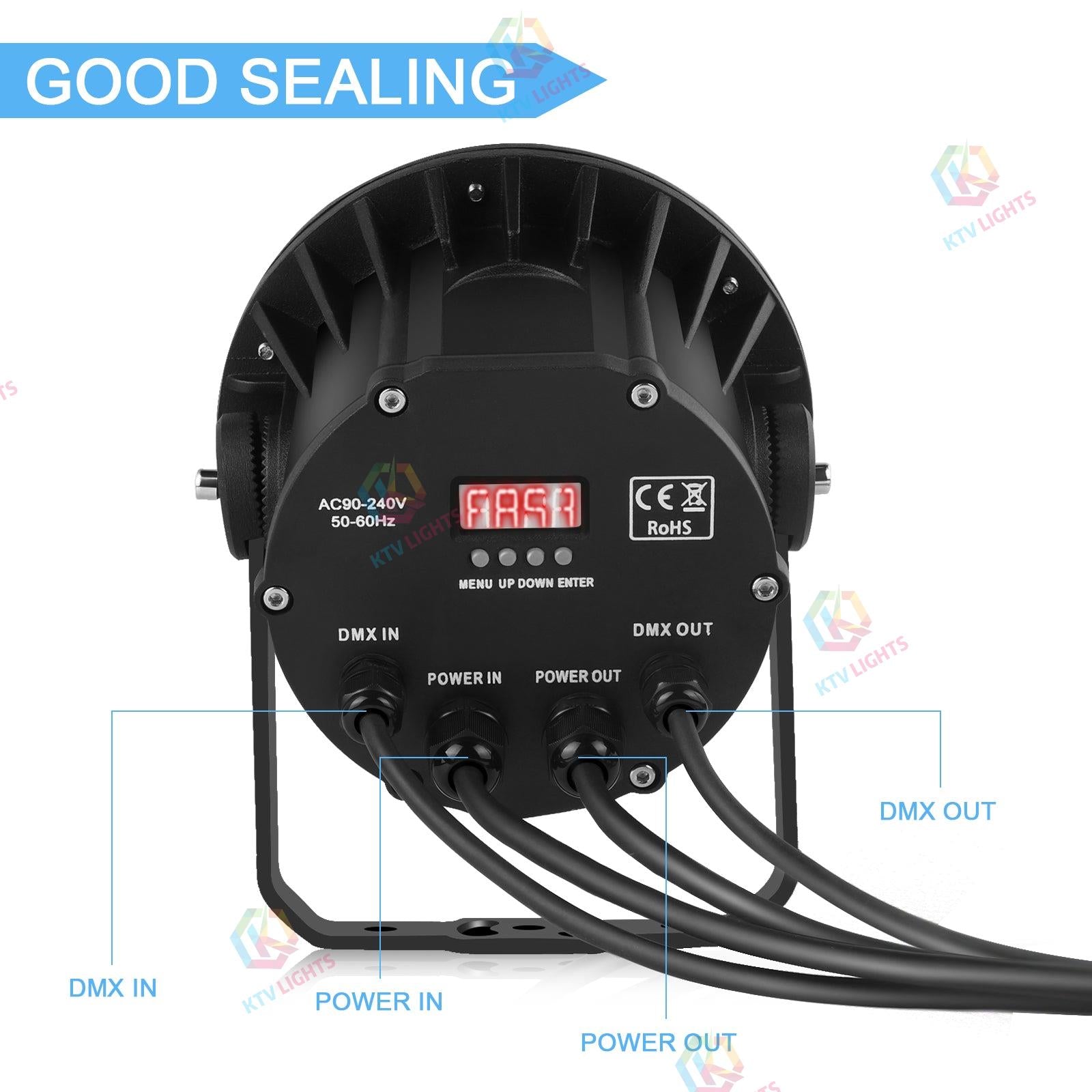 4In1 6X10W RGBW Waterproof Par Light-P17