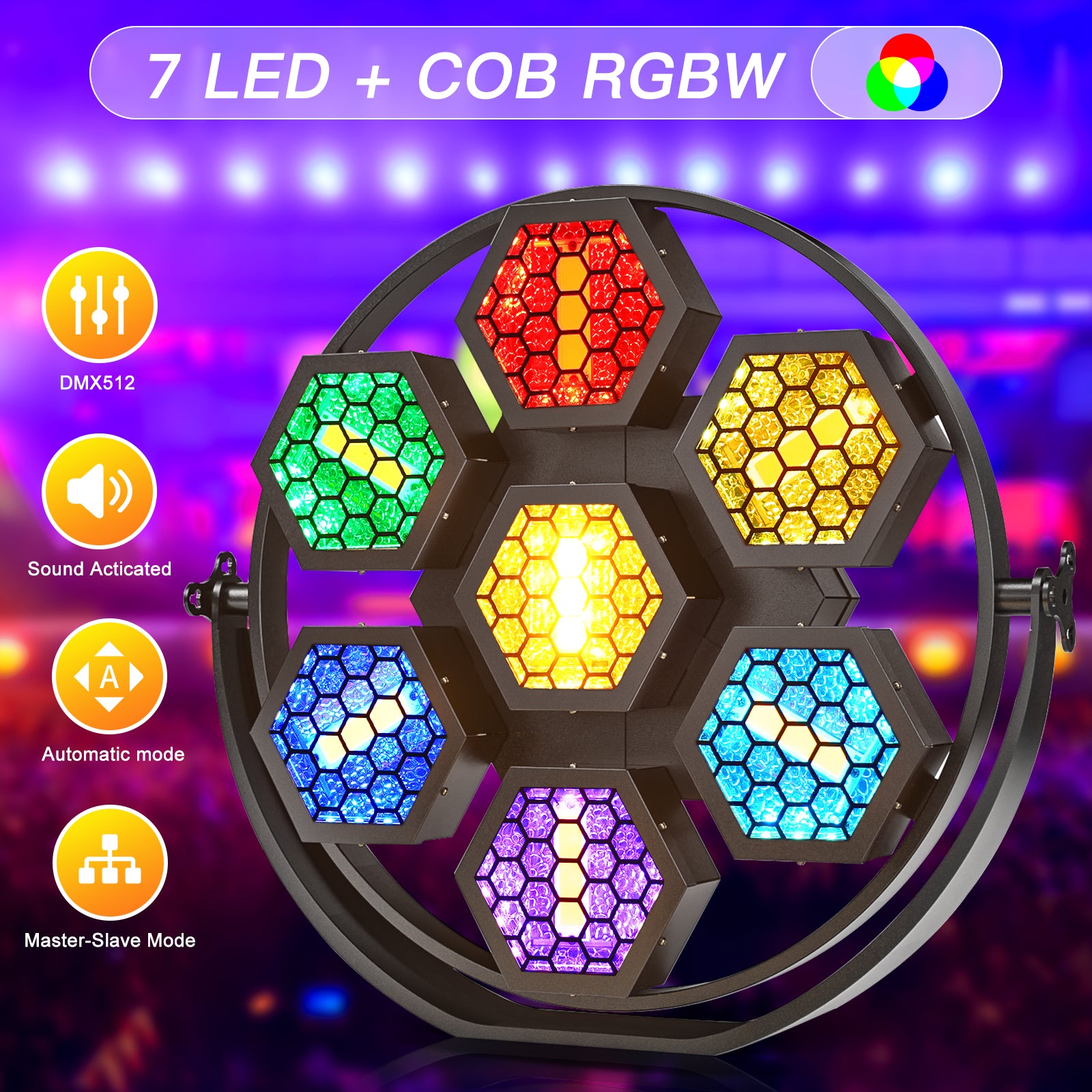 200W RGB COB LED Retro Flash Light -Y6
