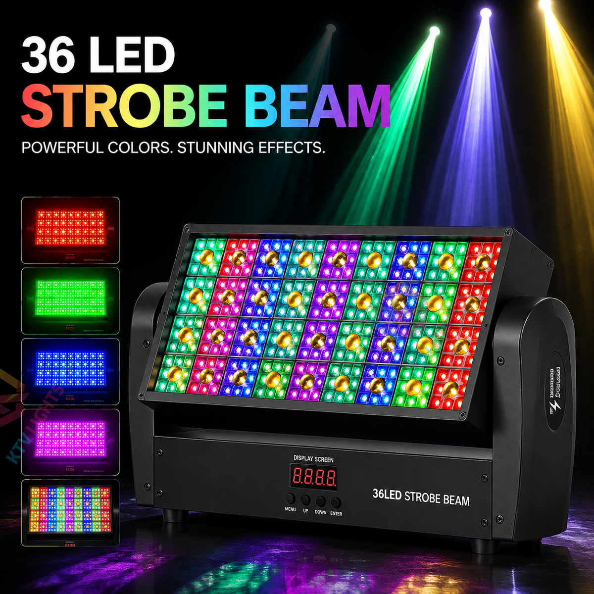 KTVLIGHTS 220W LED Strobe Moving Head DJ Stage Light Wall Washer-E67
