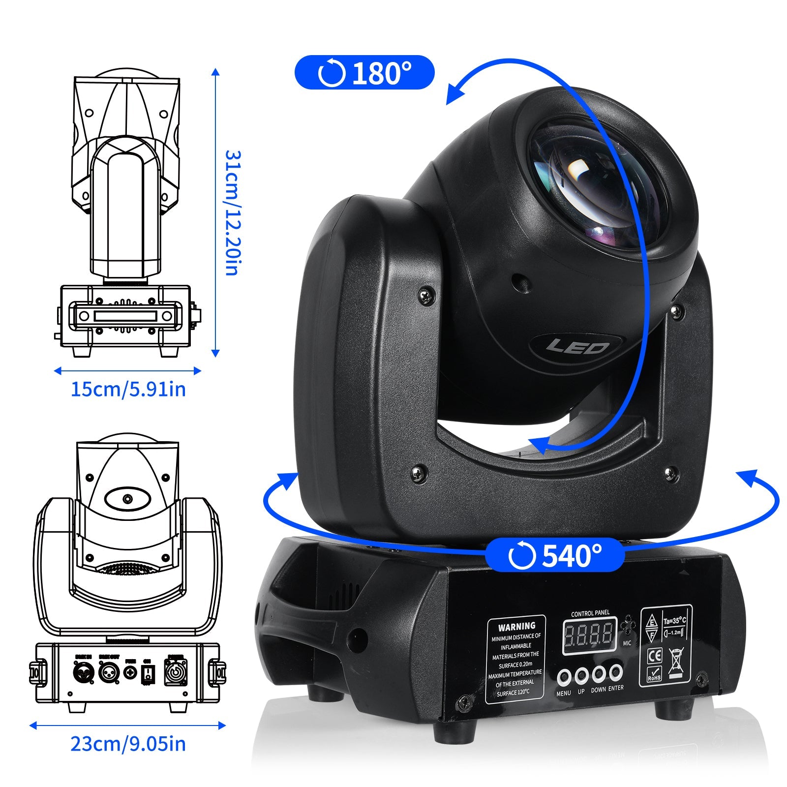 100W beam moving head stage light-E17