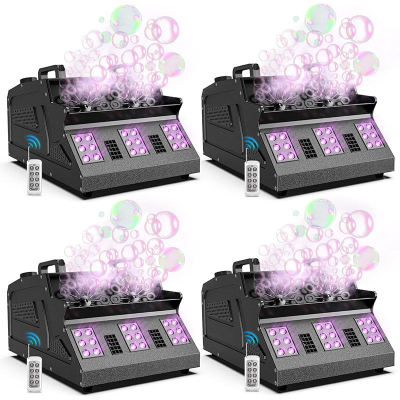 1500W LED RGB Smoke Bubble Machine with Remote Control-Y5