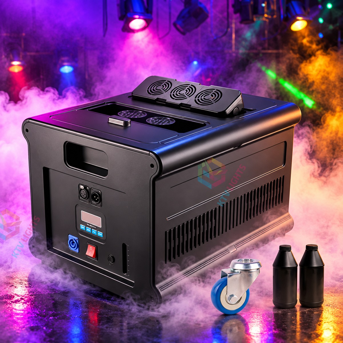 KTVLIGHTS 600W/900W Single/Dual-Nozzle Stage Fog Machine-Y19