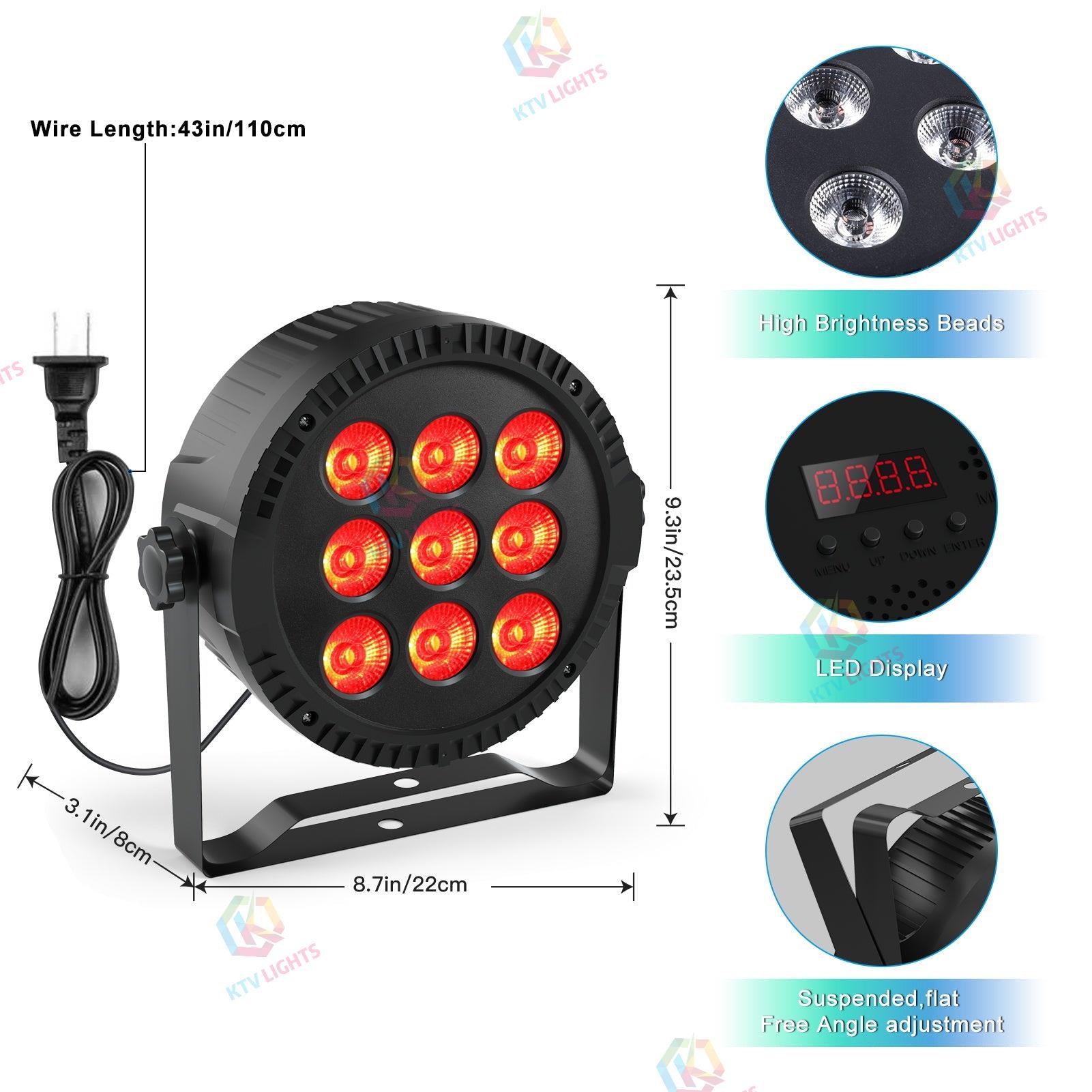 90w RGBW 4 in 1 effect LED stage light-P14