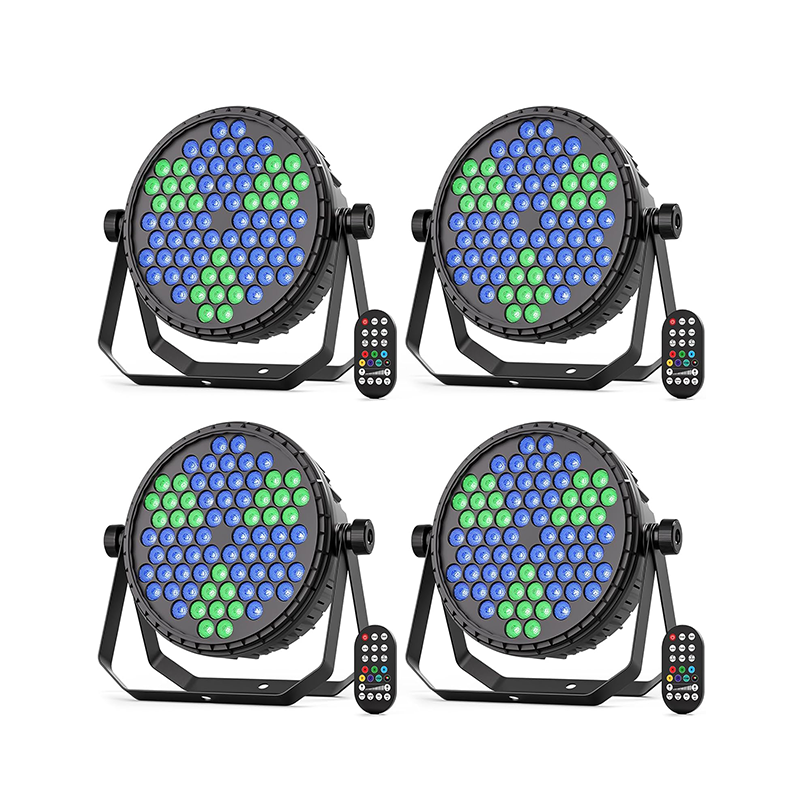 72 LED RGB PAR lights with dynamic vortex stage effect-P12