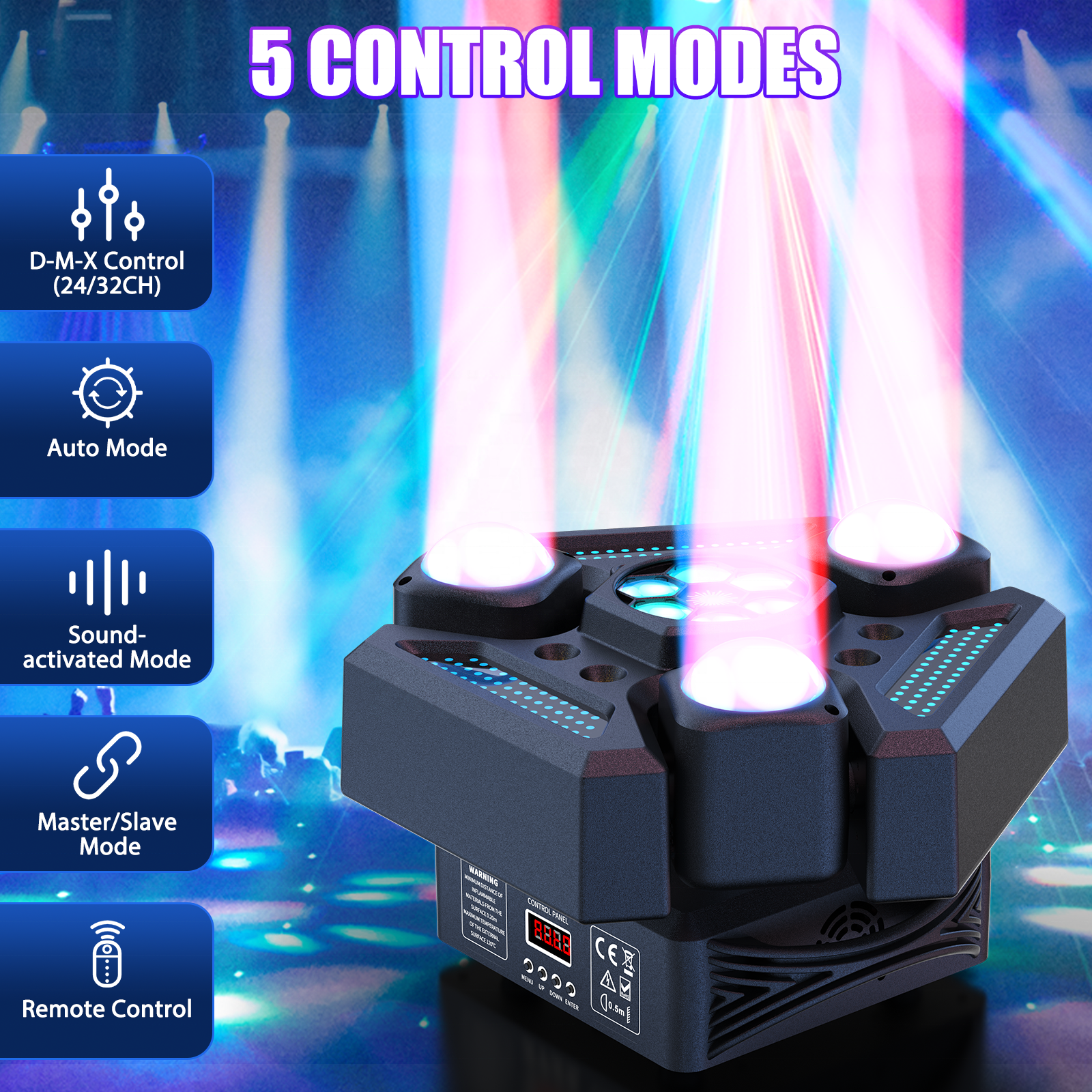 New 180W RGBW 4-in-1 Moving Head Light-E31