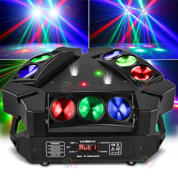 4-in-1 RGB Spider Moving Head Light-E26