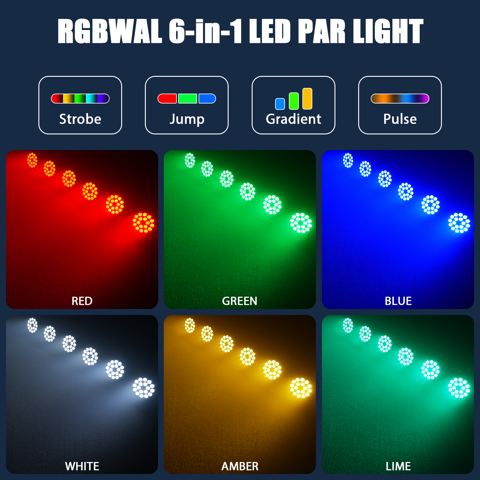 18x10W RGB 6-in-1 Par Light-P38