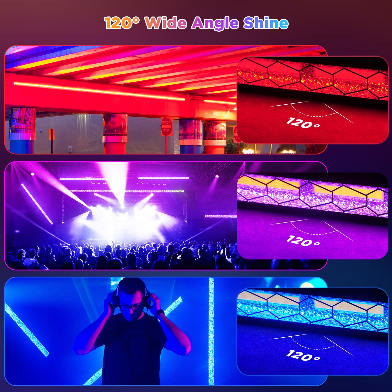 420W LED Wall Washer Strip Light, COB DJ Party Strip Light-X10